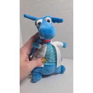 Disney Doc McStuffins Stuffy Dragon Plush Just Play Doctor Coat Small Stain